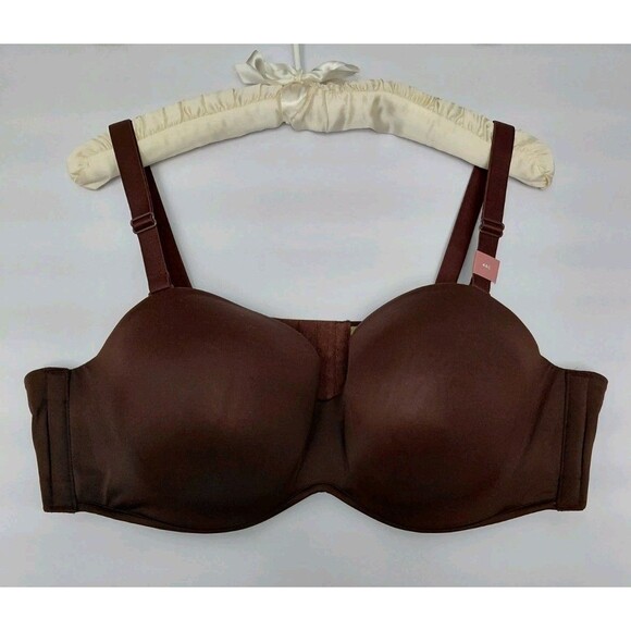 Lot of 3 Cacique/Livi Bras Size 46C Navy Blue Dark Brown & Black Sport - Picture 2 of 15